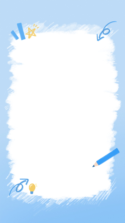 卡通童趣蓝色笔记本涂鸦背景