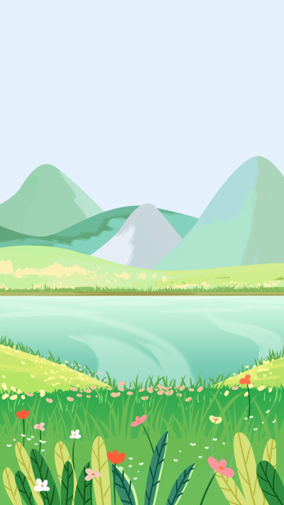 唯美春天景色万物生长背景