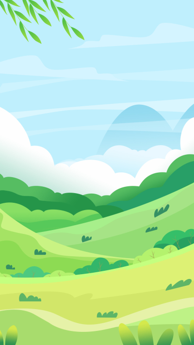 阳光明媚的春日草地风光背景