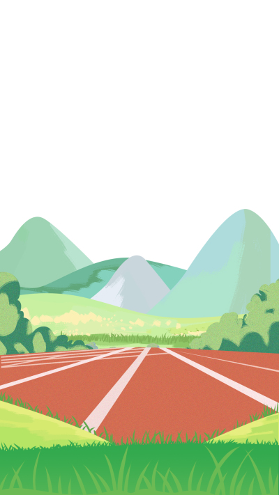 夏日校园橡胶跑道背景