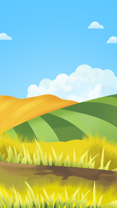 唯美麦田丰收时节背景