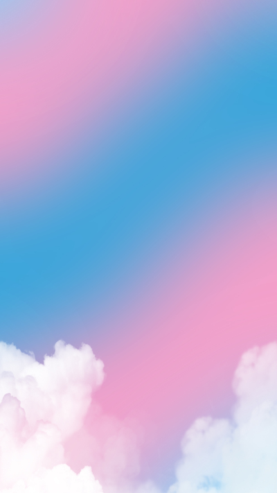 粉蓝渐变白云唯美背景