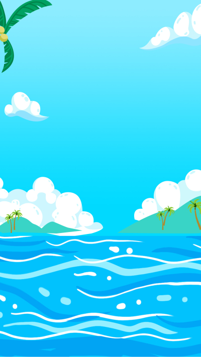 夏日海边唯美风光背景