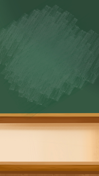 教室里的绿色环保黑板背景