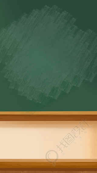 教室里的绿色环保黑板背景