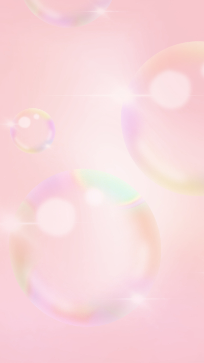 五彩斑斓的泡泡粉色渐变背景