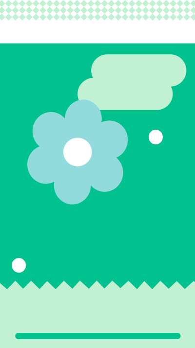 创意设计花朵线条绿色多巴胺背景