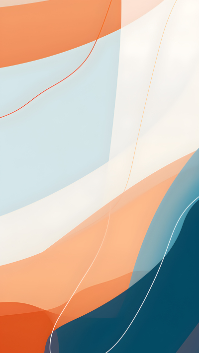 鲜明橙色深沉蓝色创意背景图