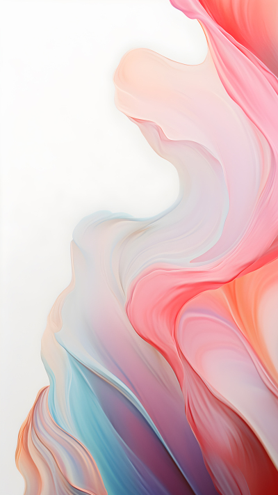 油画风格橙色唯美背景