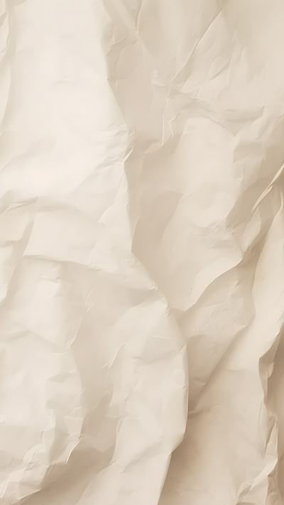 被揉皱的白纸背景