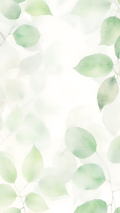 大面积圆形叶子清新背景