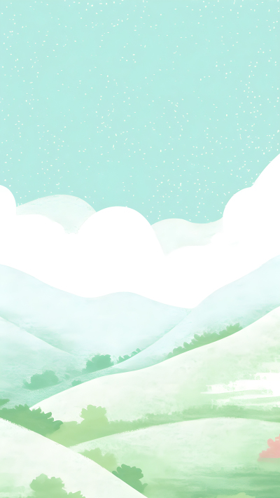 远山白云户外风景背景