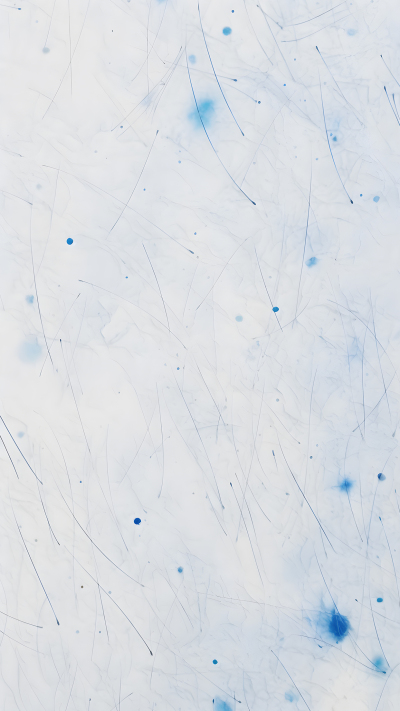 白纸上布满蓝色水墨点背景