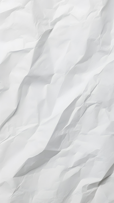 白色纸张被揉皱肌理感背景