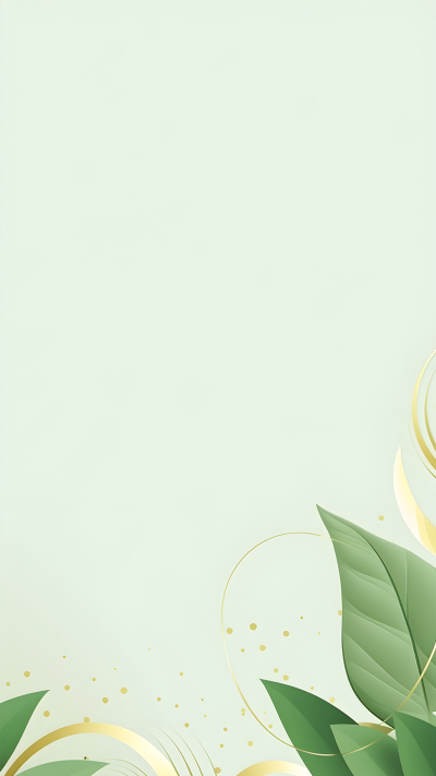 小清新植物绿叶背景