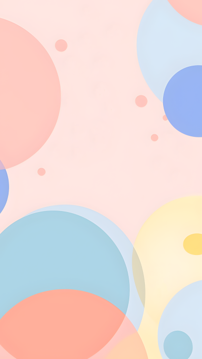 莫兰迪色圆圈圈创意背景