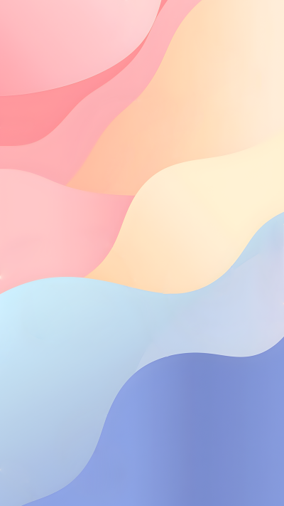 粉色黄色蓝色唯美渐变背景