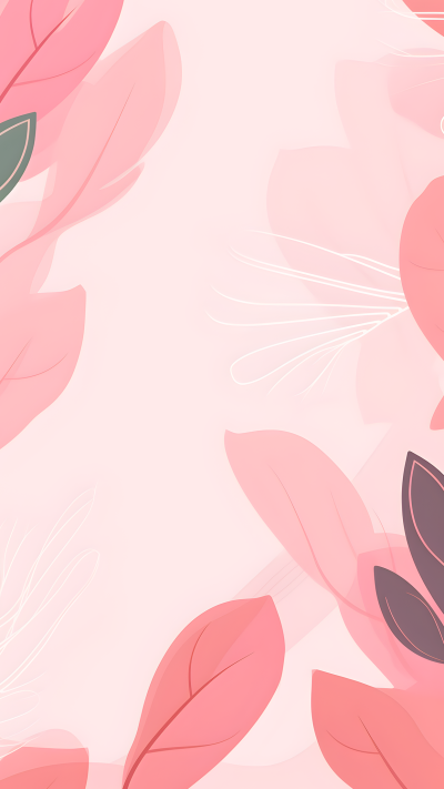 创意设计粉色树叶背景