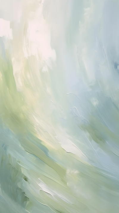 创意绿色油画风背景