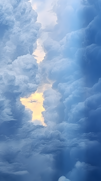 壮阔白云自然风光背景