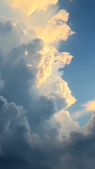 蓝天白云壮阔景观背景