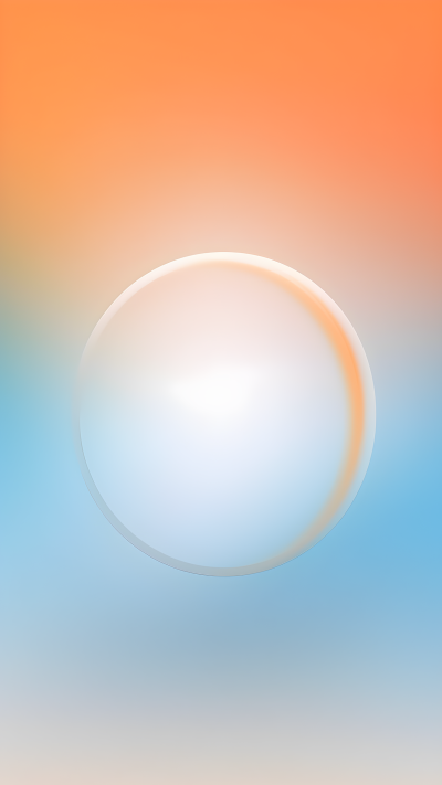 橘色蓝色渐变唯美背景