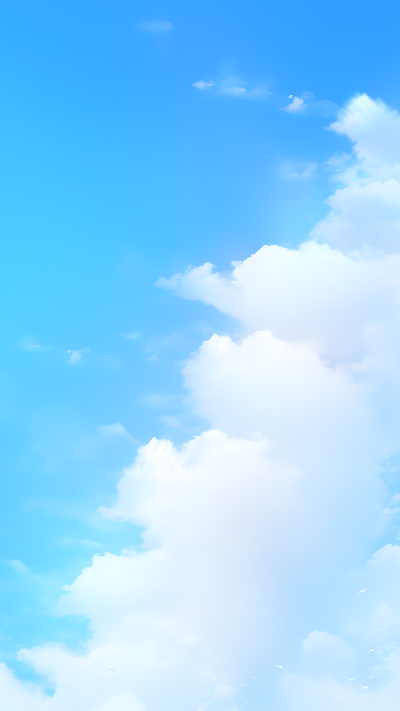 唯美蓝天白云大自然风光背景