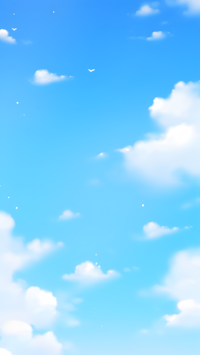 秋季唯美蓝天白云背景