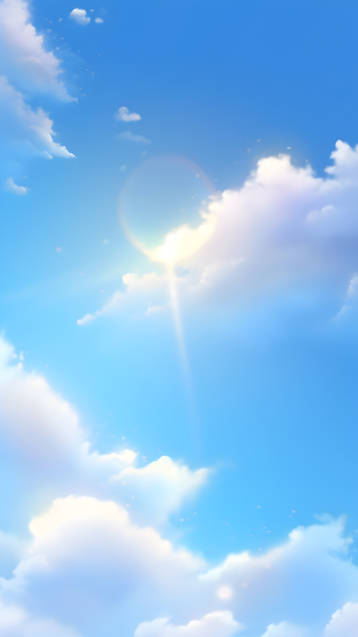 唯美户外风光蓝天白云背景