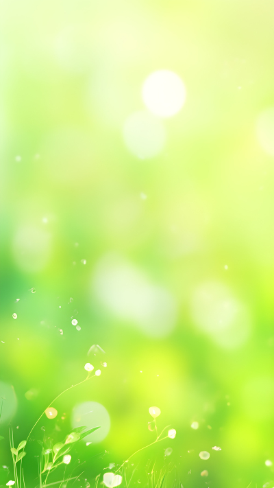 清晨星光点点的小草背景