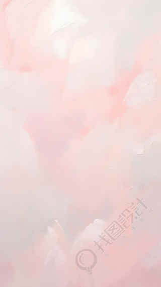 创意粉色笔触油画背景