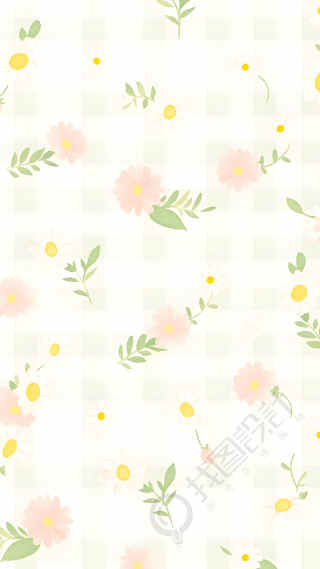 粉色黄色小碎花背景