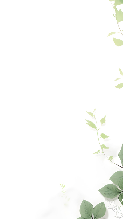 绿色藤蔓小清新简约背景