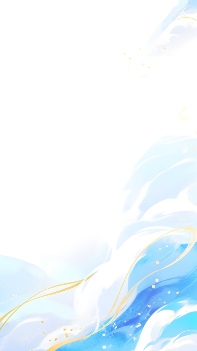 点缀金色的海洋蓝背景