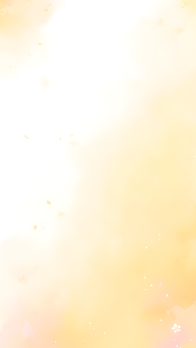 黄色晕染白色小花背景