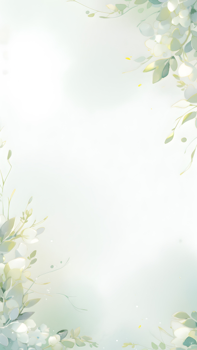 小清新白色花苞背景