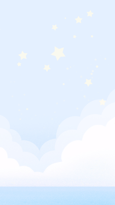 梦幻浅蓝色天空白色星星背景