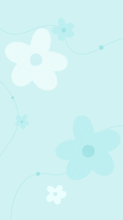 白色蓝色小花可爱风背景