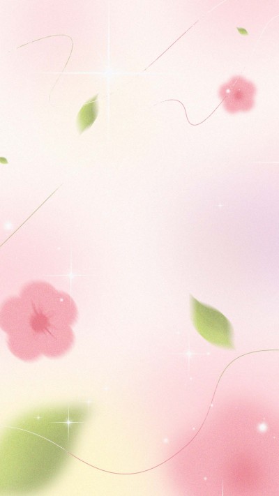 夏日小清新粉嫩花朵背景