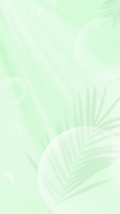 绿色小清新树叶背景