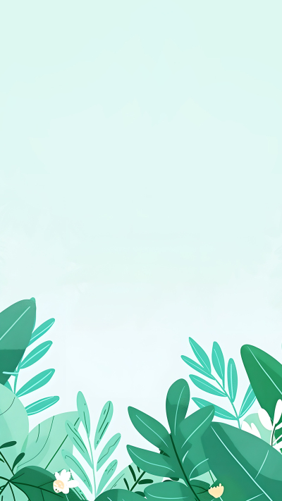 唯美叶片简约背景