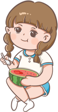 吃瓜小女孩