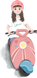骑车的女孩