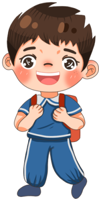 背书包上学的小男孩
