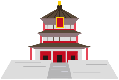扁平风古建筑