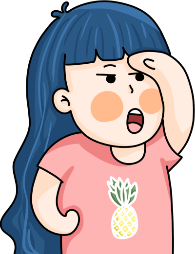 手绘卡通女孩