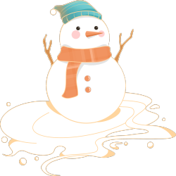 雪人雪地