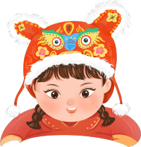 虎头帽小女孩