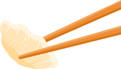 筷子夹饺子
