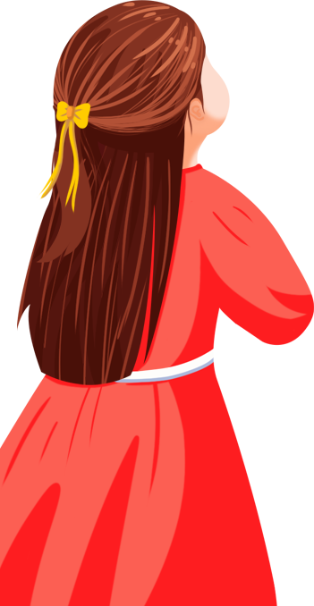 女孩背影